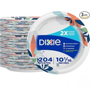 Dixie 一次性餐盤 10" 204個裝 @ Amazon