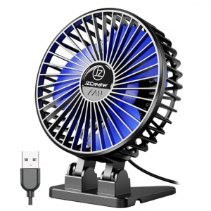 JZCreater USB Desk Fan, Mini Portable Fans, 3 Speeds Desktop Table Cooling Fan @ Amazon