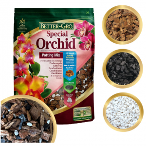 Better-Gro Special Orchid Mix - Premium Grade Orchid Bark Potting Mix for Potting - 8 Quarts 