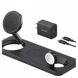 Best Buy - Anker 无线充电站 (Qi 2.0, 15W, 三合一 - 黑色)，直降$49 