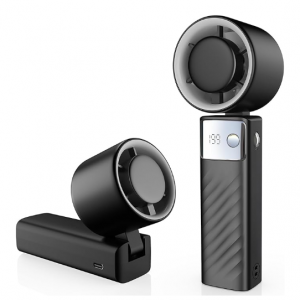 YOSHENMO 折疊手持風扇 帶LED屏 @ Amazon