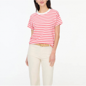 J.Crew Striped crewneck tee