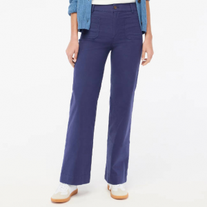 J.Crew Lizzie high-rise patch-pocket wide-leg pant