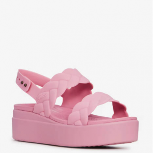 Crocs Brooklyn 编织低坡跟鞋