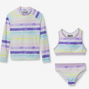 女童长袖三件套泳衣