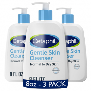Amazon Cetaphil丝塔芙温和洁面8floz,3个装热卖 