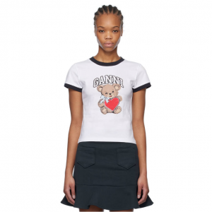 GANNI Basic Jersey Bear T恤