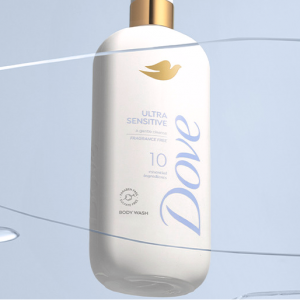 Amazon Dove多芬敏感肌肤沐浴露18.5oz热卖
