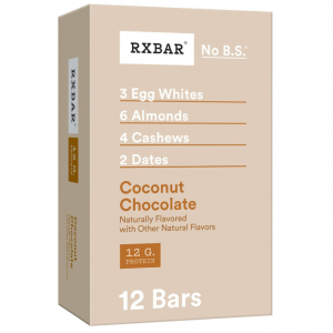 RXBAR 椰子巧克力口味蛋白棒 22oz 12個 @ Amazon