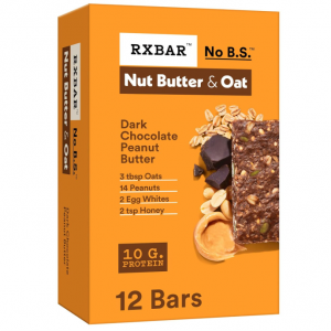 RXBAR 黑巧花生醬堅果蛋白棒 23.2oz 12個 @ Amazon