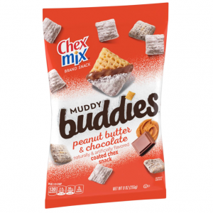 Chex Mix Muddy Buddies, Peanut Butter and Chocolate Snack Mix, 9 oz @ Amazon