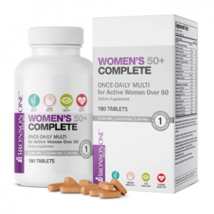 Bronson ONE™ 女士 50+ 每日一次复合维生素 30 粒