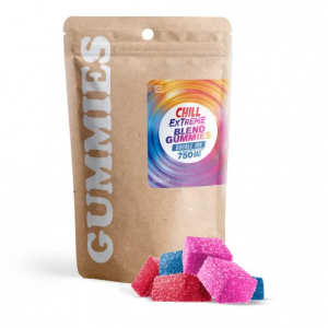 Double Joy Blend - 25mg Gummies - D9, HHC - Chill Extreme 30 Gummies