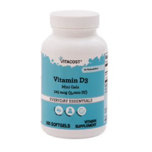 Vitacost Vitamin D3 Mini Gels -- 125 mcg (5000 IU) - 365 Softgels