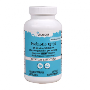 Vitacost Probiotic 15-35 15 Strains - 35 billion CFU† per serving -- 120 Vegetarian Capsules