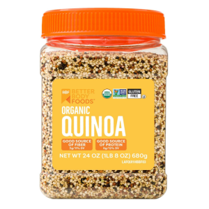 BetterBody Foods Organic Quinoa, Vegan, 24 ounce @ Amazon