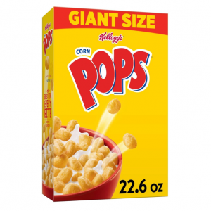 Kellogg's Corn Pops Breakfast Cereal, 8 Vitamins and Minerals, Kids Snacks, 22.6oz Box @ Amazon