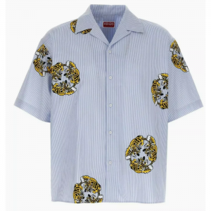 Kenzo `KENZO BY VERDY` HAWAIIAN SHORT SLEEVED COTTON SHIRT
