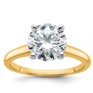 Diamond2Deal 14k gold 2 1/2 ct lab grown 訂婚戒指