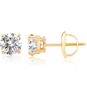 MAXCOLOR certified 14k 黃金耳釘