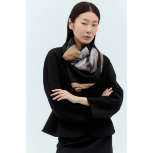 Max Mara 印花真丝围巾