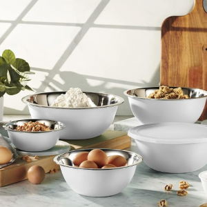 WHYSKO Stainless Steel Mixing Bowl Set, 10 Piece Stainless Steel Mixing Bowls with Lids Set@Amazon