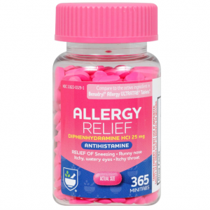 Rite Aid Antihistamine Allergy Relief with Diphenhydramine (365 Count) @ Amazon