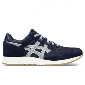 ASICS 男式 Lyte Classic 运动鞋（海军蓝/灰色）