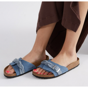 Birkenstock 女士蓝色 Pula 编织凉鞋