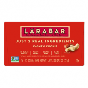 Larabar 腰果饼干口味坚果零食棒 1.7oz 16个 @ Amazon