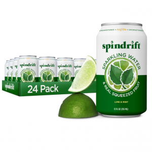 Spindrift  青柠檬口味气泡水 12oz 24罐 @ Amazon