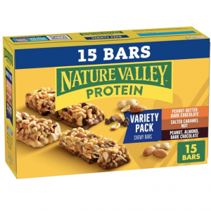 Nature Valley 坚果蛋白质能量棒 15条 @ Amazon