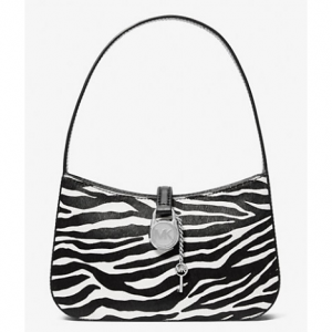 Michael Kors Lyra 小号斑马纹小牛毛手拿包腋下包仅需$70 @ Michael Kors