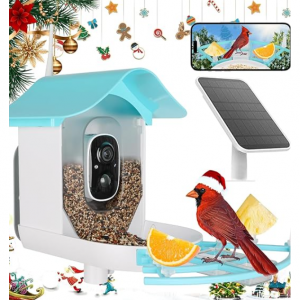 27% off Bird Feeder with Camera,AI Identify Birds Species,Solar Powered @Amazon