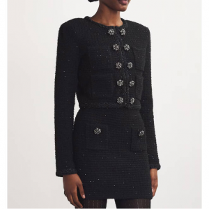 Self-Portrait 纹理针织外套