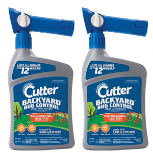 Cutter Backyard Bug Control Spray Concentrate (2 Pack), Kills Mosquitoes, Fleas & Listed Ant, 32oz