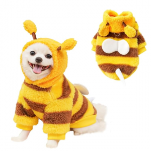 ANIAC Pet Hoodie Cat Rabbit Outfit with Bunny Ears Cute Sweatshirt (Yellow, X-Large) @ Amazon