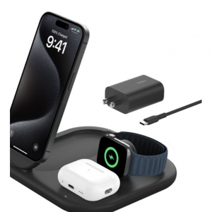 Belkin - 三合一磁吸折叠式无线充电器（Qi2 15W），直降$20