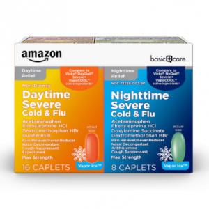 Amazon Basic 日夜感冒流感重症治疗药片 24粒 @ Amazon