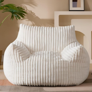 Gericco Giant Plush Bean Bag Chair for Adults with Armrests @ Amazon