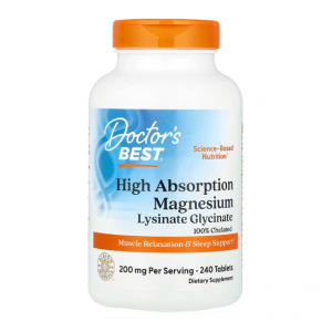 Doctor's Best, 高吸收镁，200 毫克，240 片（每片 100 毫克）