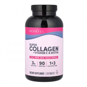 NeoCell, 超级胶原蛋白 + 维生素 C 和生物维生素，270 片