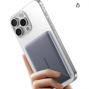 25% off Baseus Picogo Power Bank, 0.3" Ultra Slim 5000mAh MagSafe Portable Charger @Amazon
