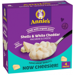 Annie's 白切達芝士通心粉 24oz 4包 @ Amazon