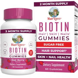 MaryRuth's Biotin Gummies, 2,500 mcg Biotin Supplement, 60 Count @ Amazon