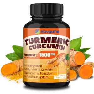 Kavguine Turmeric Curcumin Supplement 1650mg Organic Turmeric Capsules - 60 Capsules @ Amazon
