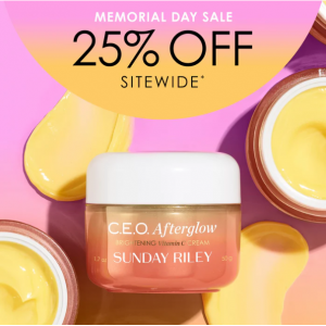 Memorial Day Sitewide Sale @ Sunday Riley 