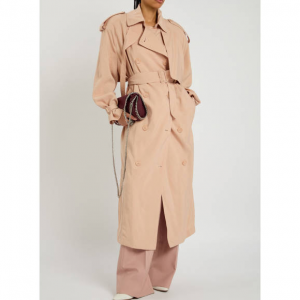 STELLA MCCARTNEY Washed silk trench coat