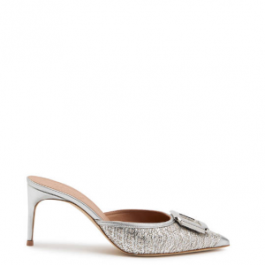MALONE SOULIERS Mona 70 metallic raffia sandals