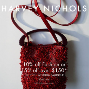 Harvey Nichols 纪念日大促 精选GANNI、Stella Mccartney、Christian Louboutin、VEJA等时尚大牌服饰鞋包限时特惠
